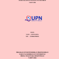 LAPORAN ASUHAN KEBIDANAN BERKELANJUTAN (CONTINUITY OF CARE) PADA NY. “O” G2P1A0H1 USIA KEHAMILAN 38-39 MINGGU DI RSUD dr.ADNAAN WD KOTA PAYAKUMBUH TAHUN 2026